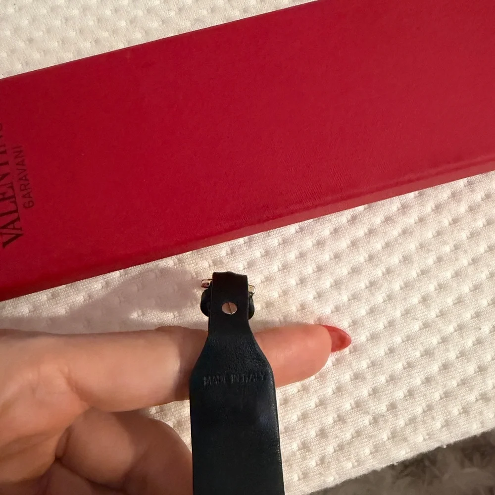 authentic Valentino leather Va Va Voom rocketed   Bracelet - Picture 6 of 9
